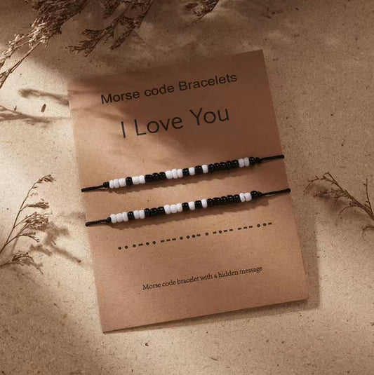 Morse Code Armbänder „I Love You“