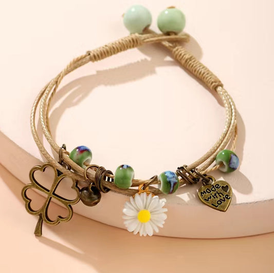 Gänseblümchen Seilarmband